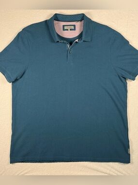 Ted Baker London Deep Teal Short Sleeve Polo